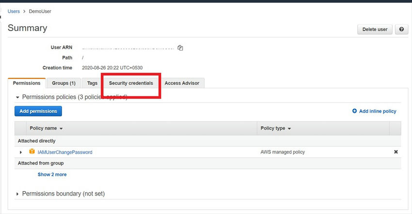 Security credentials